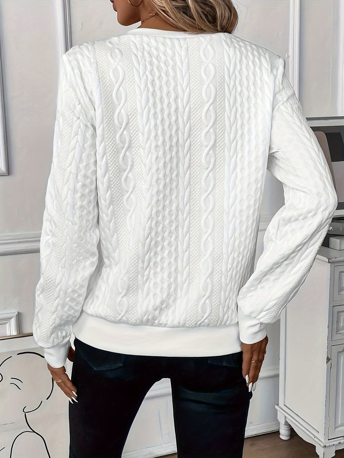 Amora Pull Femme en Maille Douce – Confort Quotidien & Élégance Décontractée