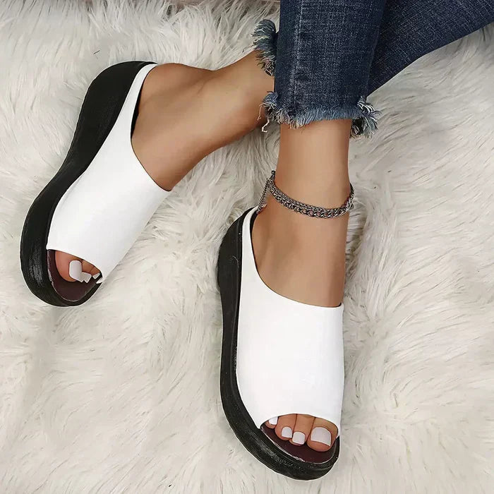 Nora Women's Sandals - Sandali ortopedici estivi con supporto per tre archi e non -SLIP SOLE