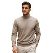 Max Pull Man High Neck – Soft Knit Wool Effect, Regular Fit & Elegant Style