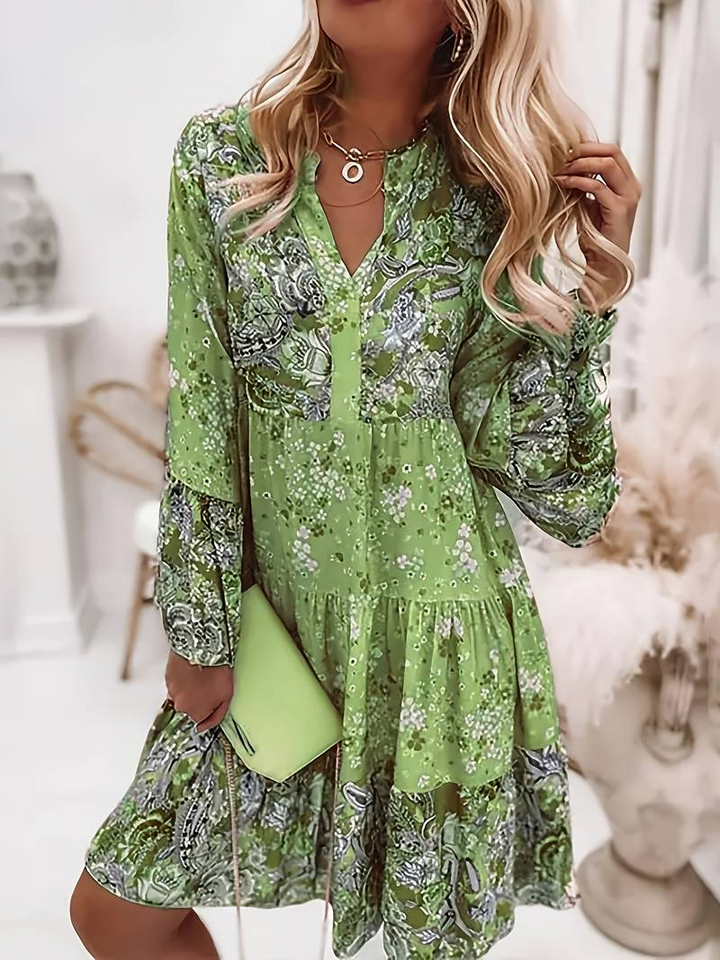 Pascale Robe Bohème Femme – Maxi légère avec imprimé floral intemporel & coupe flatteuse