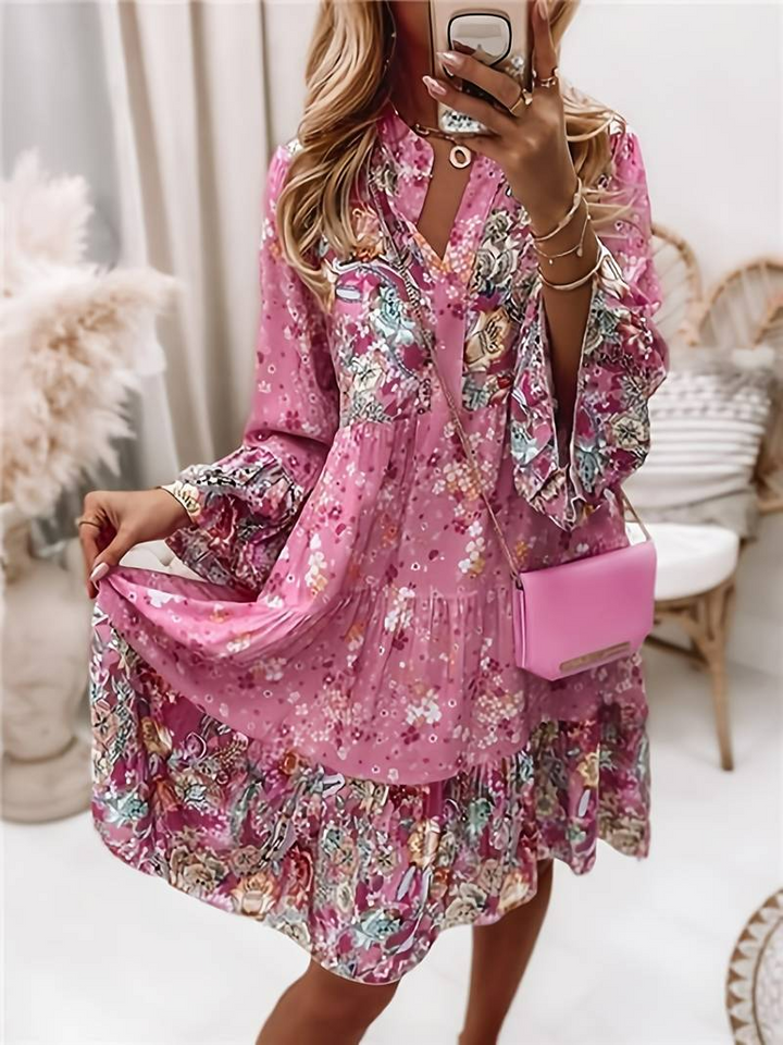 Pascale Robe Bohème Femme – Maxi légère avec imprimé floral intemporel & coupe flatteuse