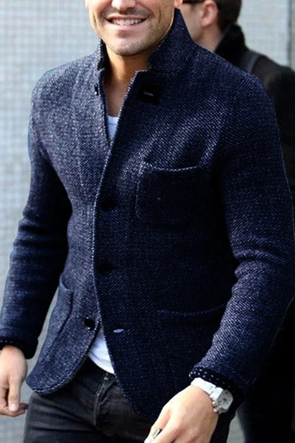 Rome Cardigan Homme – Élégant Gilet en Laine Douce au Style Rétro Chic
