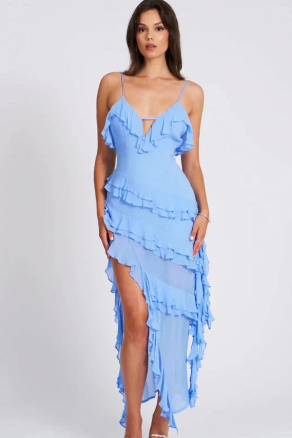 Valerie Robe de Cocktail Femme – Coupe Longue et Fluide avec Finition Glamour