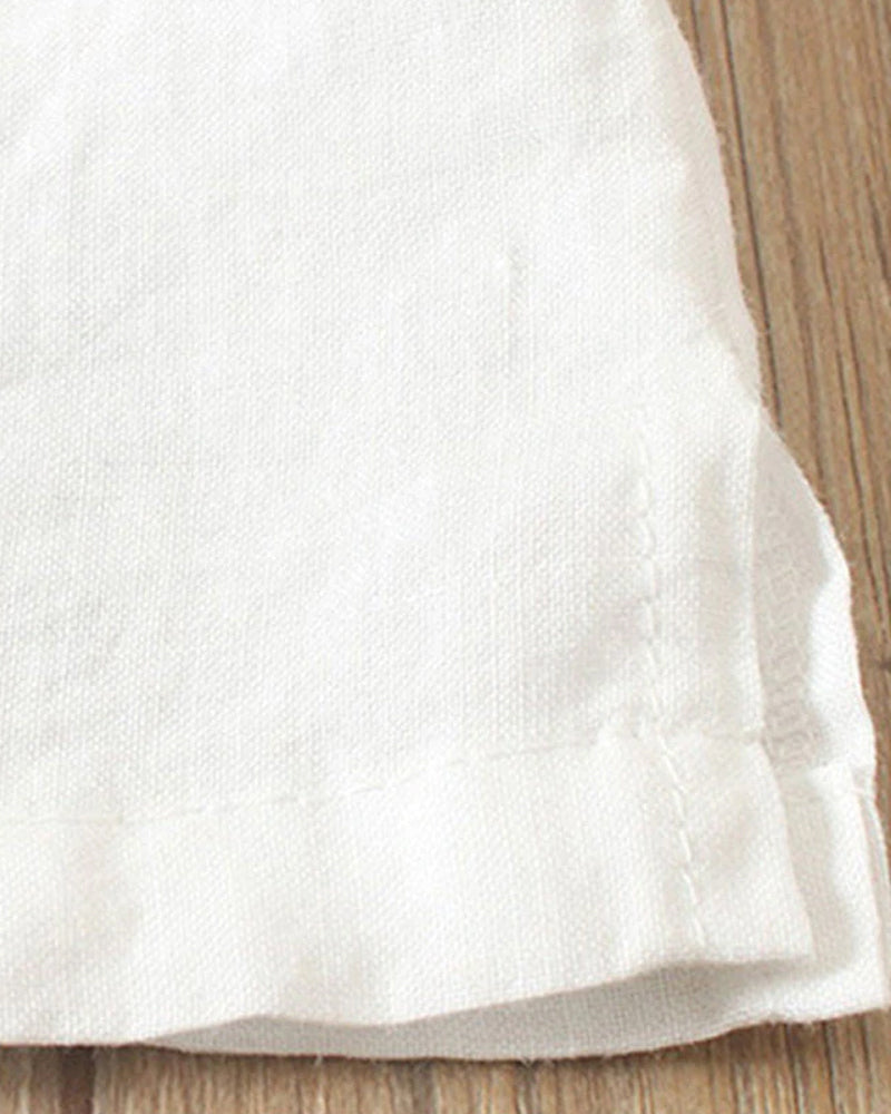 Lena Blouse Femme – Blouse Légère en Lin avec Boutonnage & Look Naturel