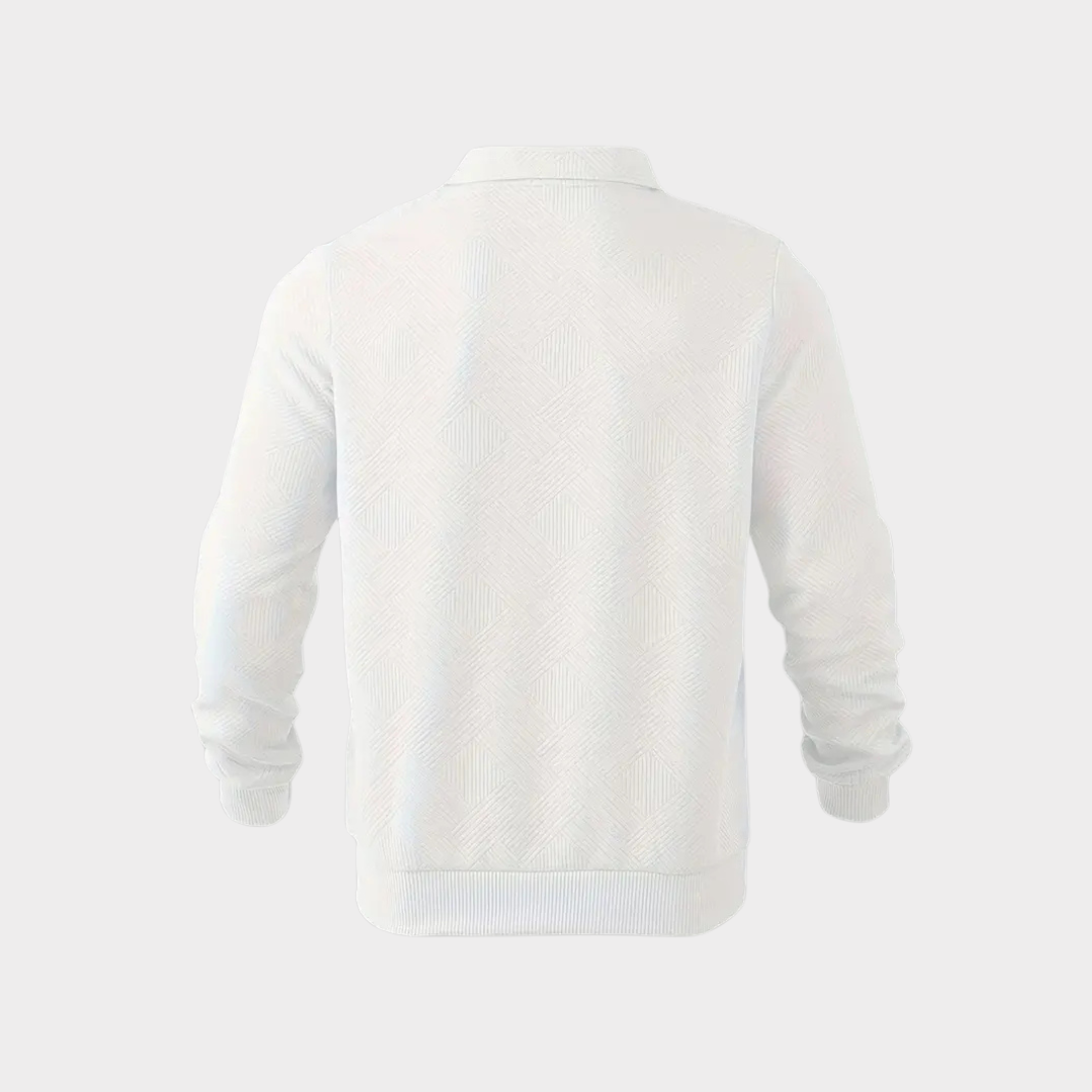 Victor Pull Homme – Pull Chaud en Maille avec Motif Géométrique & Coupe Confortable
