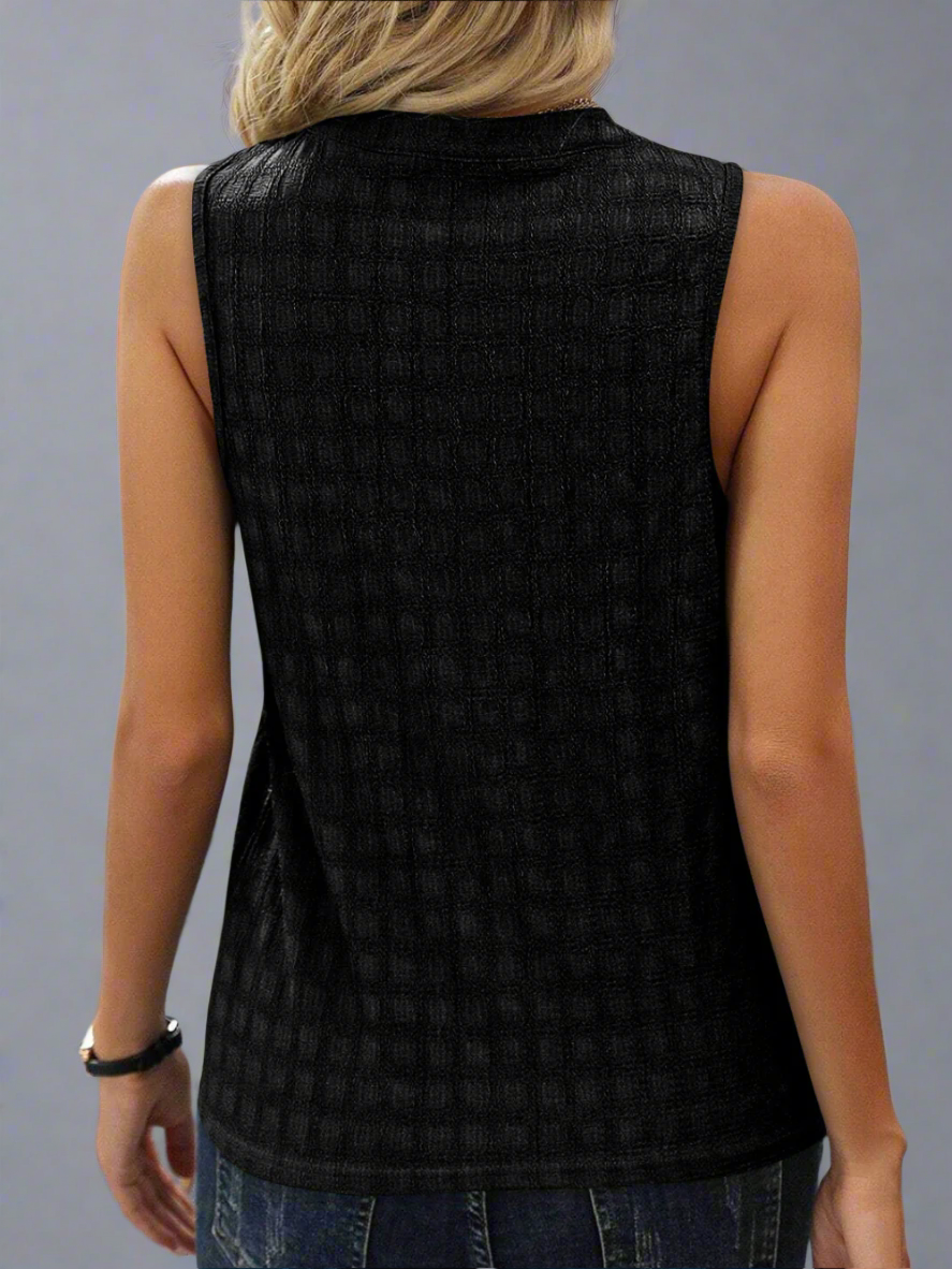 Ava Haut Femme – Top Sans Manches Léger en Tissu Stretch avec Coupe Élégante & Polyvalente