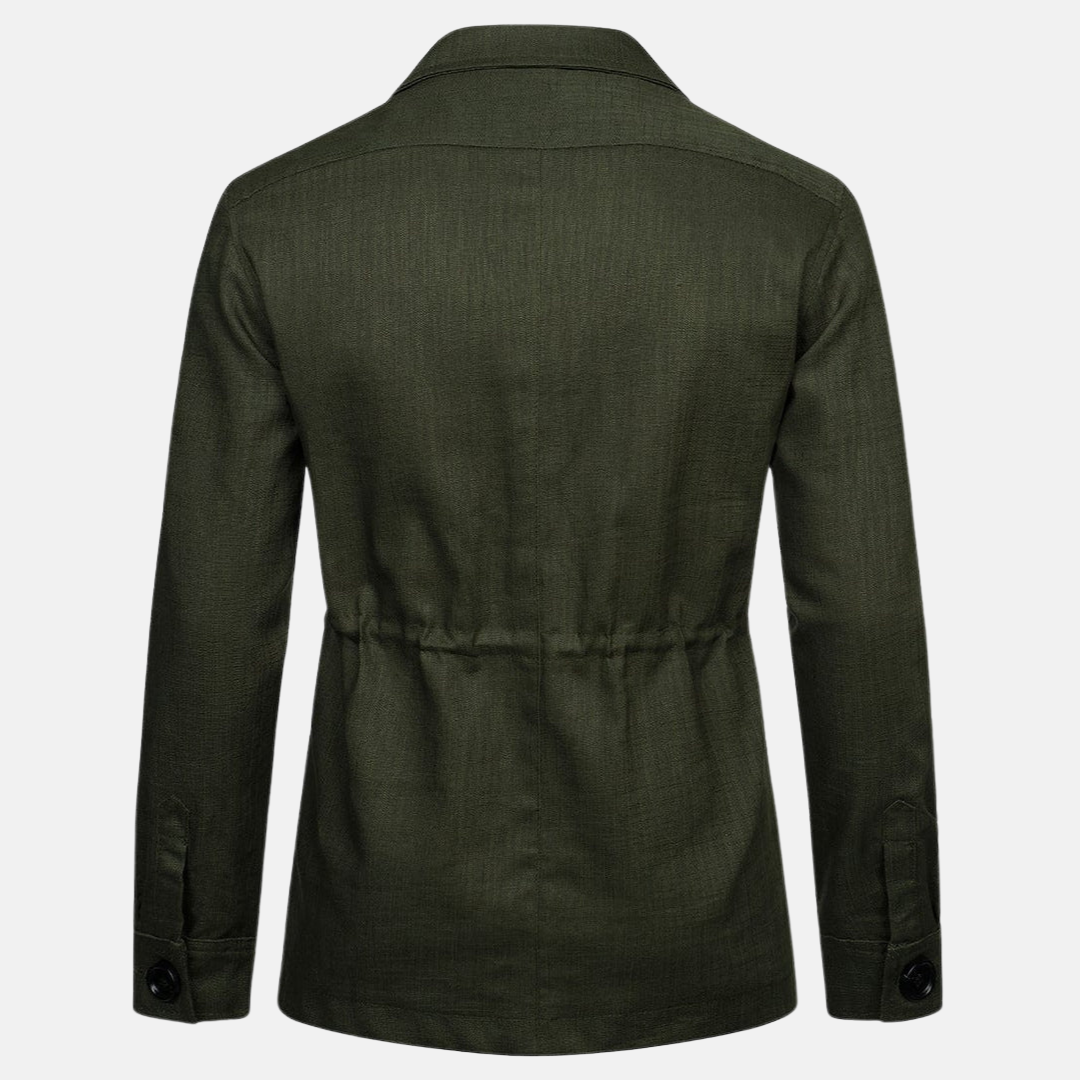 Vince Veste Uomo Elegante – Stile Classico con Tasche Multiple & Chiusura a Bottoni