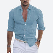 Rogelio | Košile pro muže s klopovým límcem a volným střihem na léto
