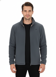 Alex Kurtka Polarowa Unisex – Ciepła Kurtka z Podszewką Sherpa, z Wysokim Kołnierzem i Zamkiem błyskawicznym