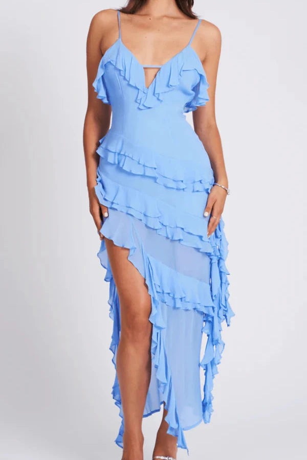 Valerie Robe de Cocktail Femme – Coupe Longue et Fluide avec Finition Glamour