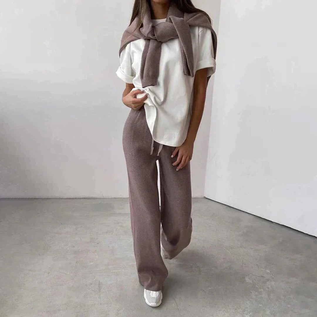 Amelia Ensemble Loungewear Donna – Tessuto Morbido Traspirante & Taglio Casual Elegante