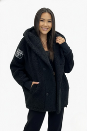 Audrey Hooded Plush Coat for Women – Loose Fit, Cozy Style & Winter Warmth