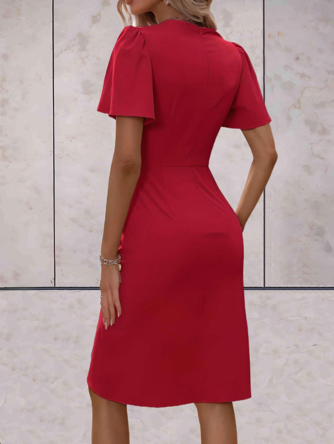 Robe Portefeuille Femme Harper – Élégante Robe Croisée avec Col en V & Coupe Ajustable pour Toute Occasion