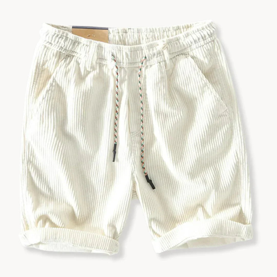 Keith Shorts de terciopelo para hombres: pantalones cortos de verano ajustables en algodón suave con corte cómodo