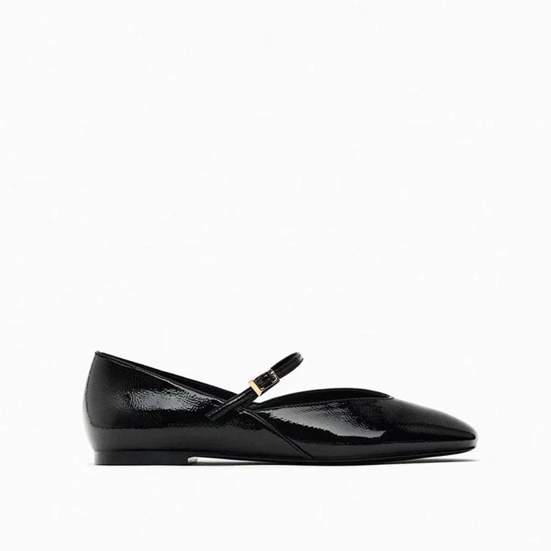 Kali Ballerines Femme – Chaussures Vernies Brillantes Élégantes & Confortables