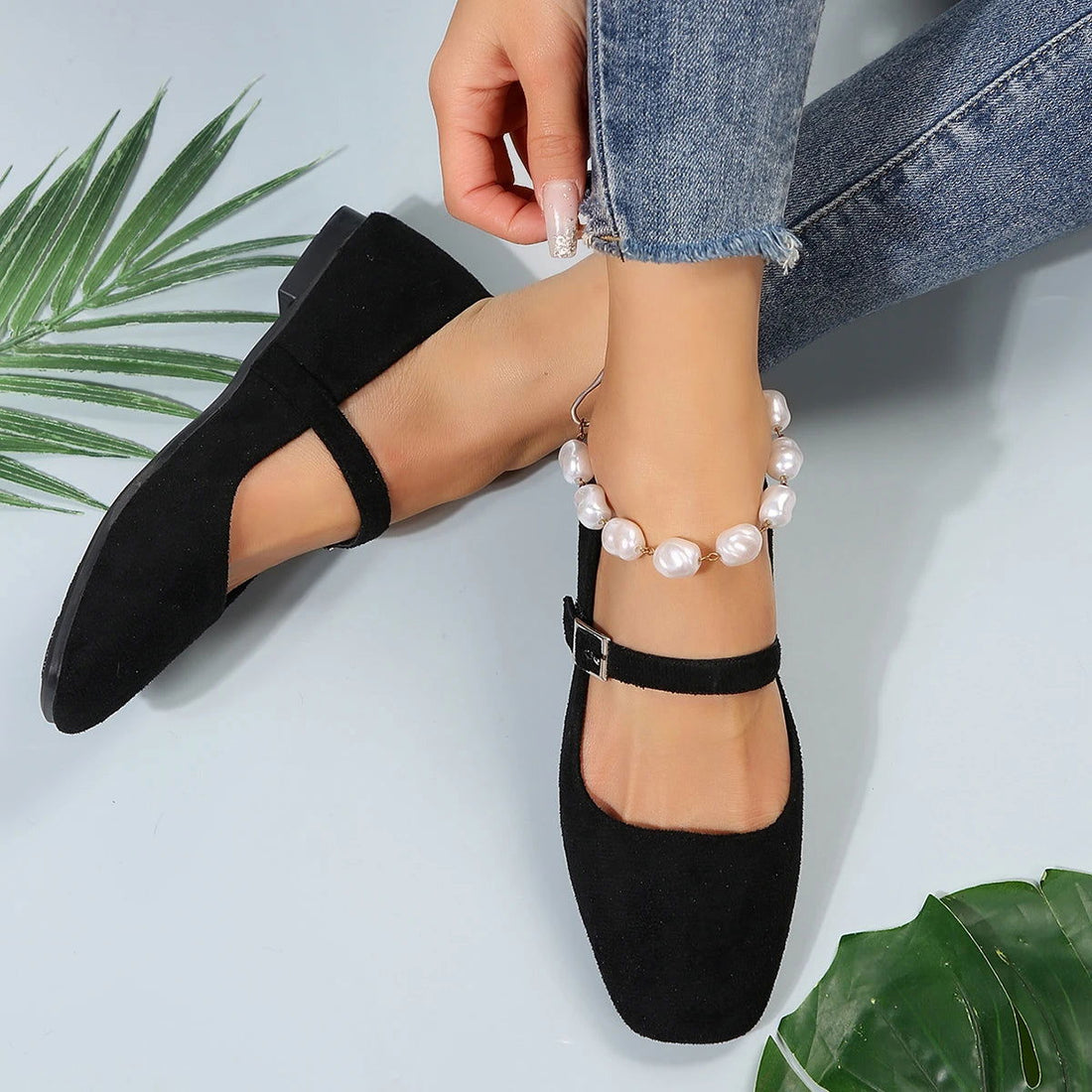 Kamila Ballerines Femme – Chaussures Élégantes à Bride Unique & Confort Quotidien