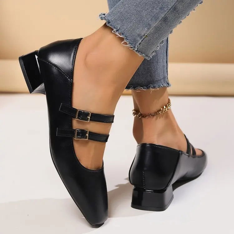 Luciana Ballerines Femme – Chaussures Élégantes à Double Brides & Style Confortable