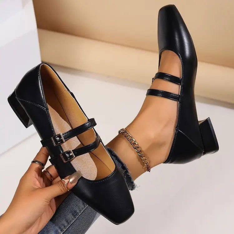 Luciana Ballerines Femme – Chaussures Élégantes à Double Brides & Style Confortable