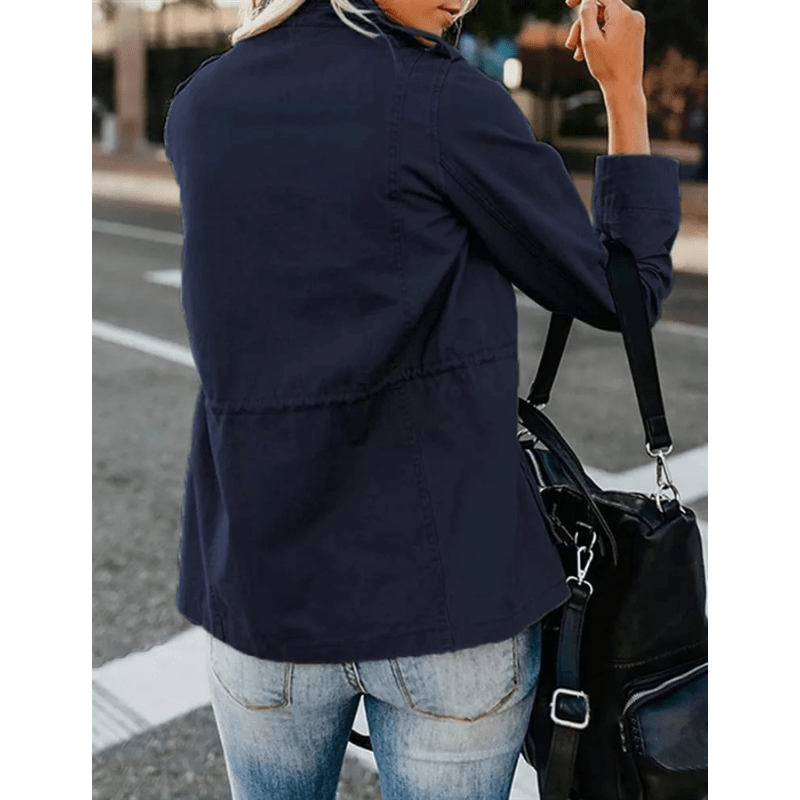 Danna Jachetă Femei Ușoară – Jachetă de Semisezon cu Glugă & Croială Dreaptă Confortabilă