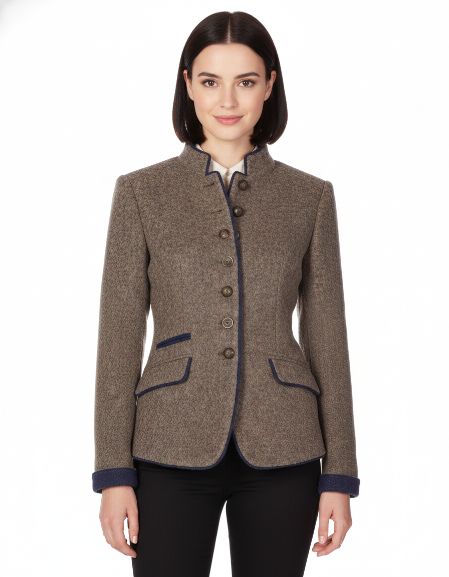 Hannah Women's Solid Cardigan – Long Sleeve Collarless Sweater Modern and Comfortable Fit