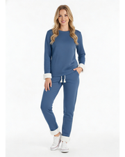 Conjunto de Pijama Bloom para Mujer – Dos Piezas, Corte Holgado y Comodidad Acogedora