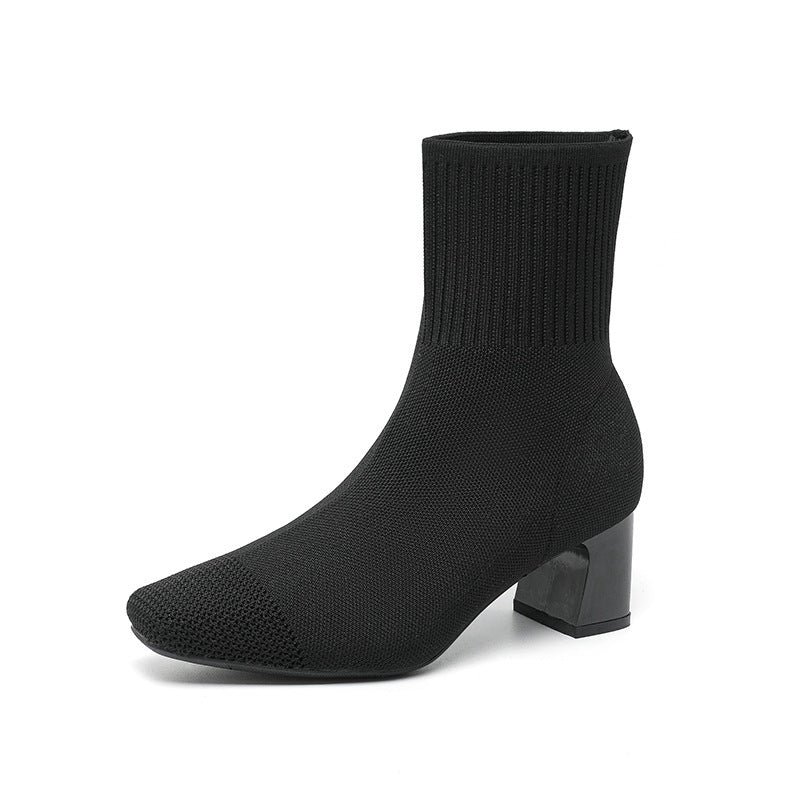 Adele Bottes Femme – Bottes Tricotées Élégantes & Confortables pour Look Chic au Quotidien