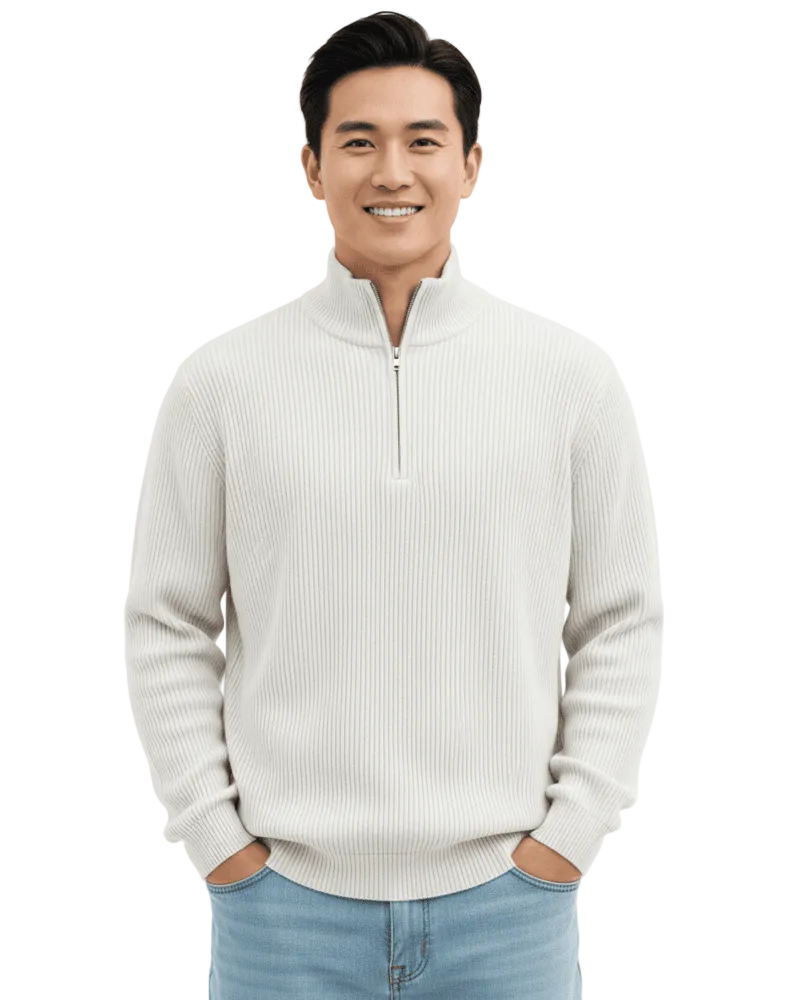 Bowen Sweat Demi-Zip Homme – Coupe Confortable, Style Élégant & Polyvalence Quotidienne