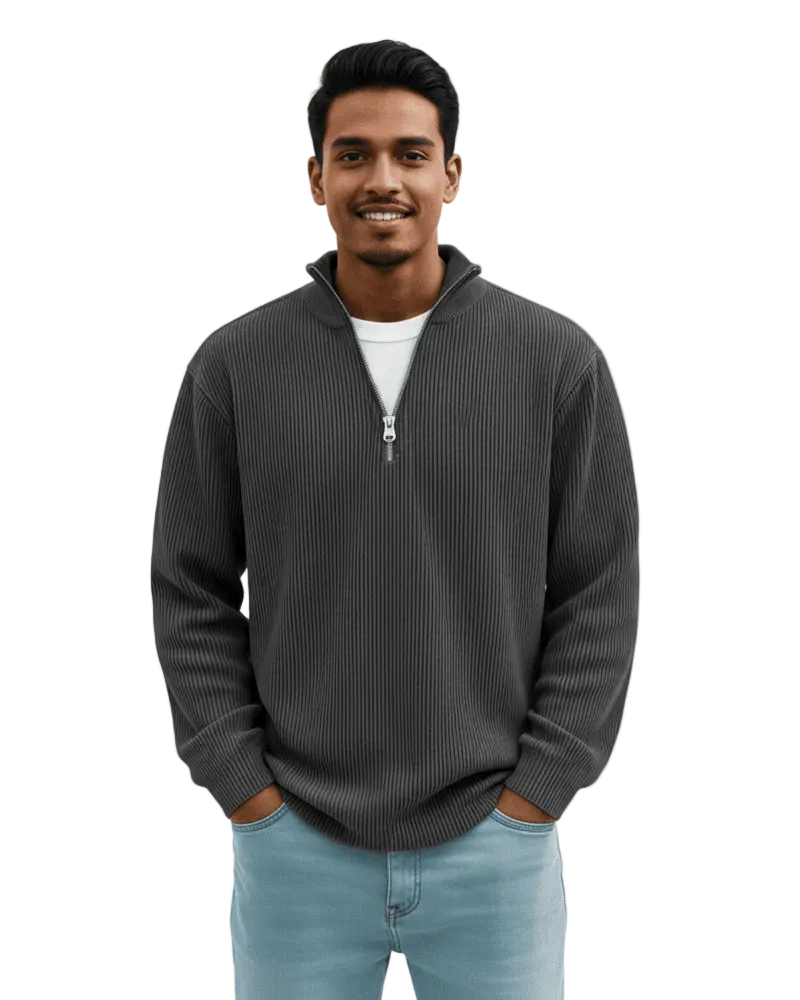 Bowen Sweat Demi-Zip Homme – Coupe Confortable, Style Élégant & Polyvalence Quotidienne