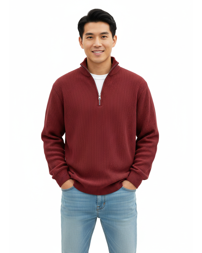 Bowen Sweat Demi-Zip Homme – Coupe Confortable, Style Élégant & Polyvalence Quotidienne