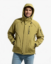 Brixton Kurtka Przeciwdeszczowa Męska – Regulowany Kaptur, Lekka i Miejski Styl