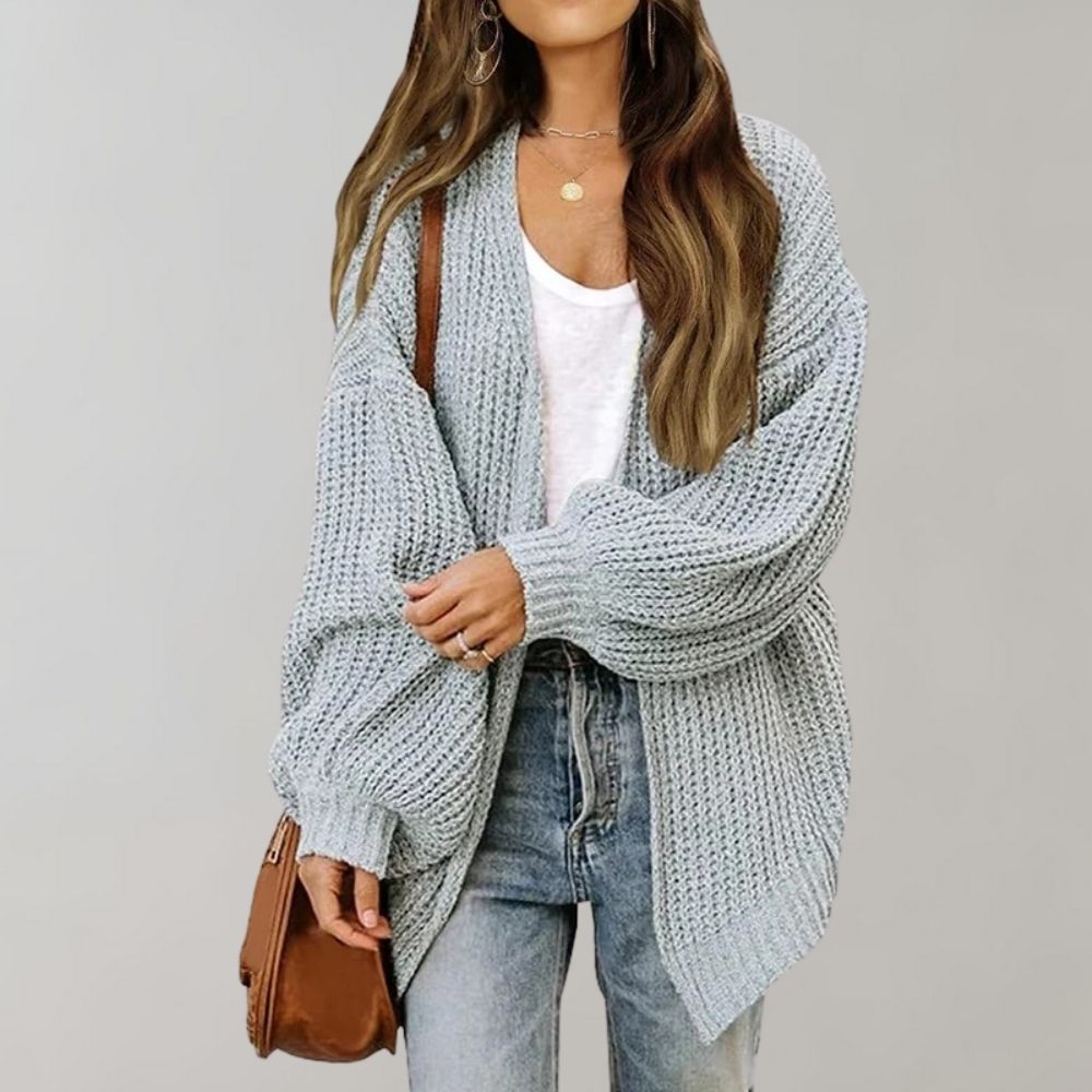 Kali Cardigan Femme – Gilet Oversize en Maille Douce & Coupe Décontractée Élégante