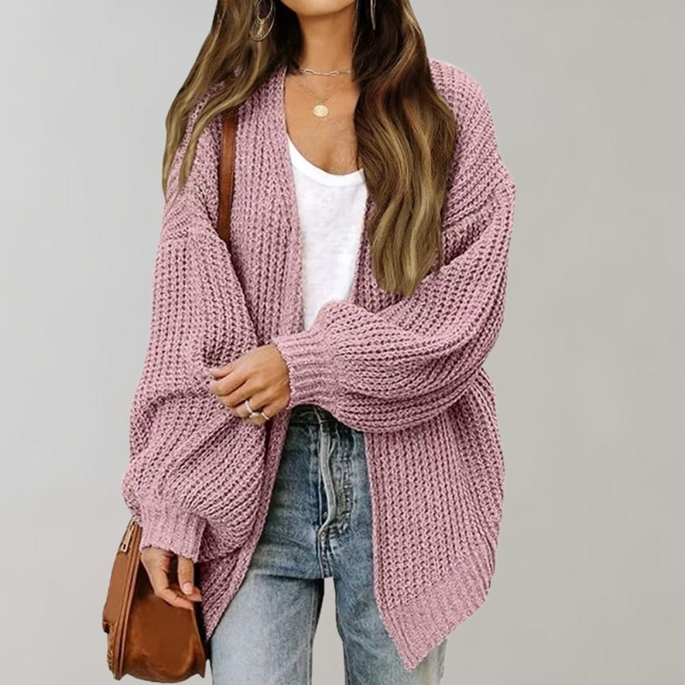Kali Cardigan Femme – Gilet Oversize en Maille Douce & Coupe Décontractée Élégante