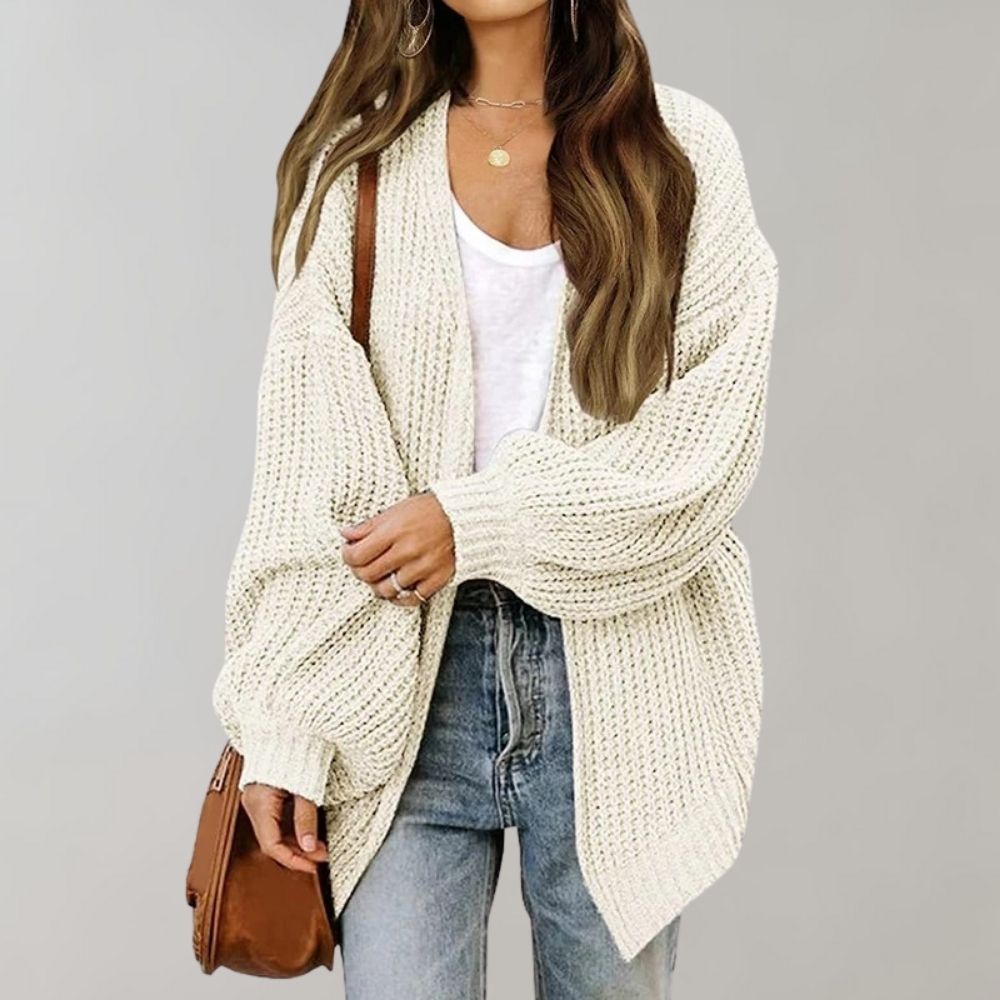 Kali Cardigan Femme – Gilet Oversize en Maille Douce & Coupe Décontractée Élégante