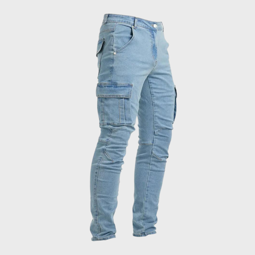 Liam Pantalon Cargo Extensible per Uomo – Coupe Décontractée Légère avec Design Respirant et Polyvalent