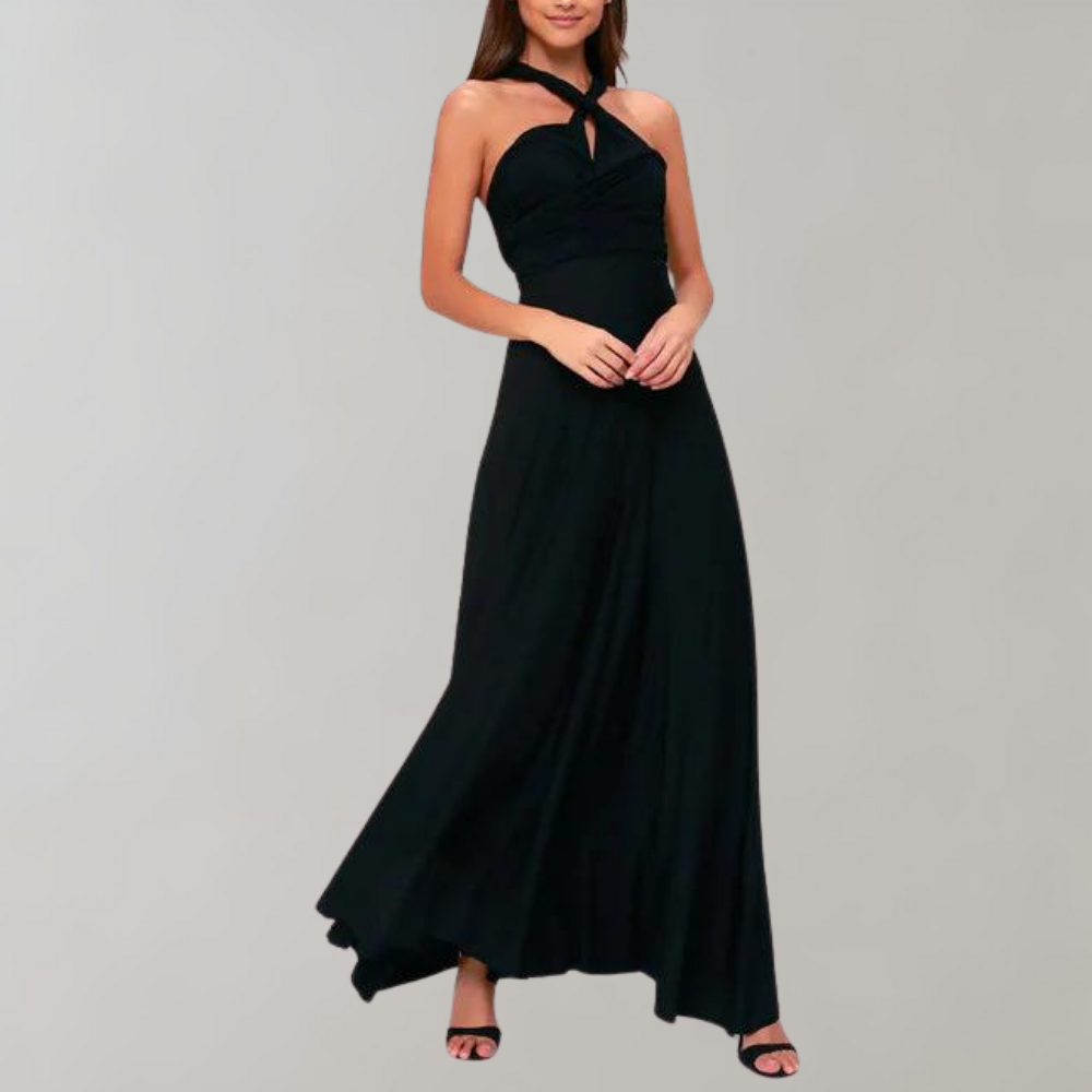 Thora Robe Femme – Robe Enveloppante Polyvalente en Tissu Léger & Respirant pour Été