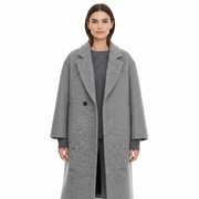 Cassie Damen Wintermantel – Elegante Taillierte Jacke mit Kapuze und Weichem Kragen