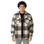 Chardy Herren-Cardigan – Lässige Strickweste aus Mischwolle mit modernem Karomuster