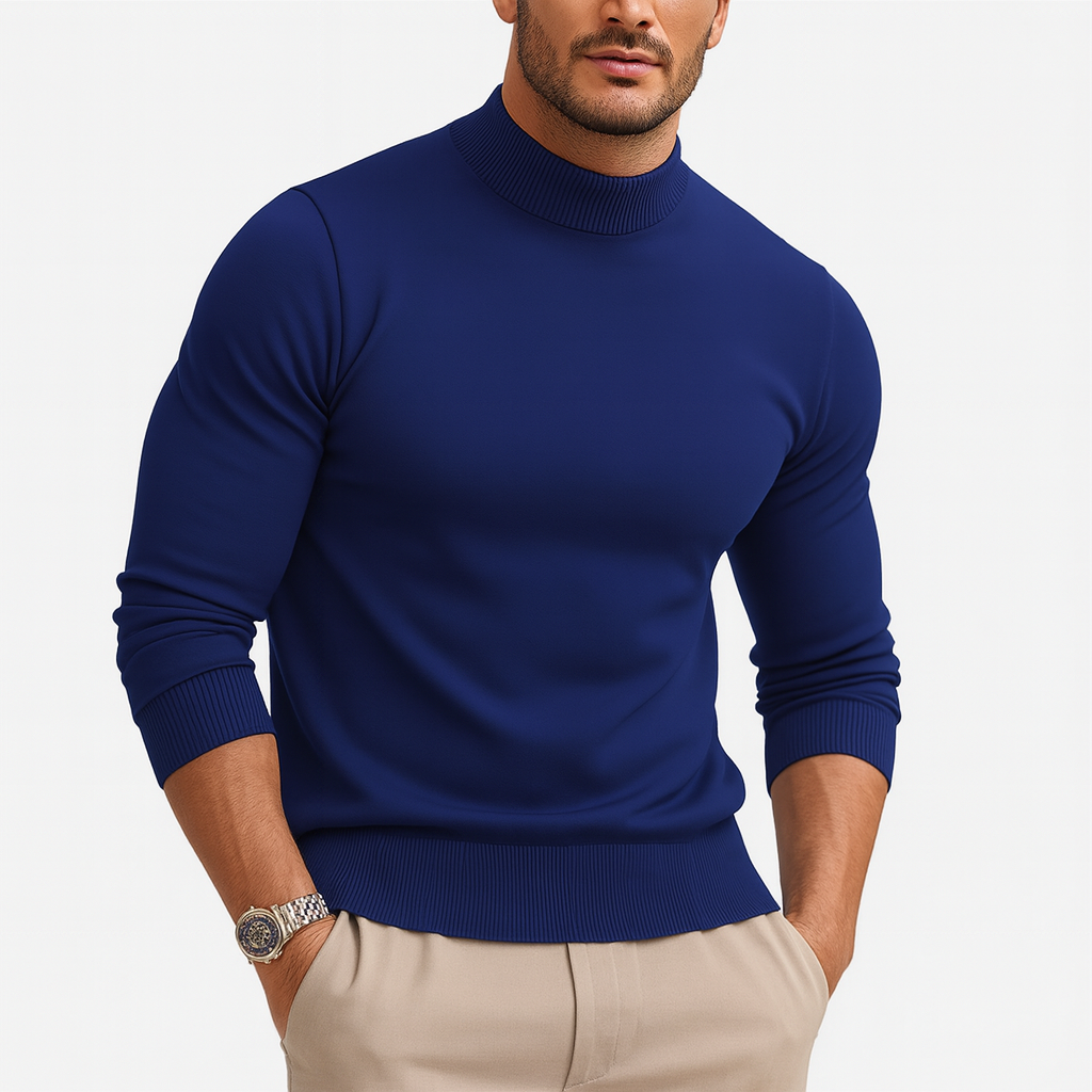 Leonardo Pull Col Roulé Homme – Maille Douce Premium au Style Moderne et Élégant