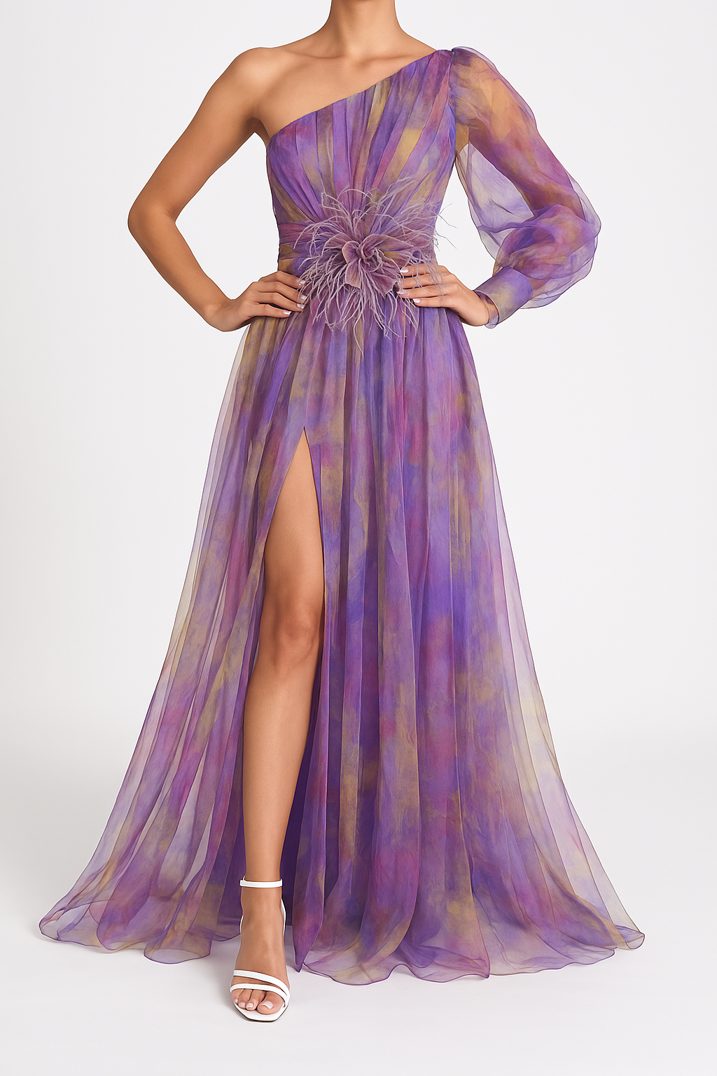 Eunice Robe de Soirée Longue Femme – Robe Maxi Élégante en Tissu Léger pour l’Été