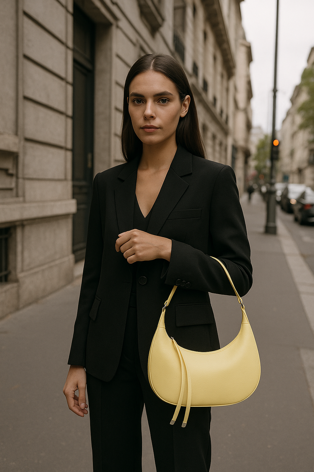 Ailany Sac Hobo Femme – Demi-Lune Élégant en Similicuir Grainé avec Poignée Ajustable