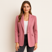 Valentina Damenmantel – Langer Mantel aus Mischwolle Warm Elegant Moderner Schnitt