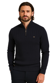 Zayne Sudadera para Hombre con Media Cremallera – Corte Regular en Algodón Mezclado de Lujo