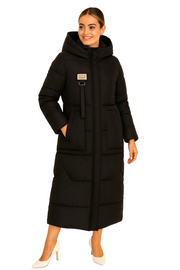 Jules Abrigo Mujer Acolchado Oversize Largo – Chaqueta Acolchada Caliente con Capucha y Corte Amplio