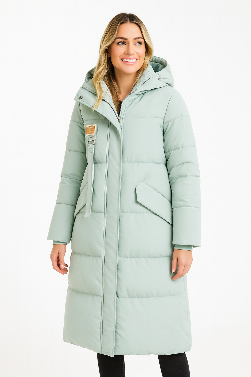 Jules Abrigo Mujer Acolchado Oversize Largo – Chaqueta Acolchada Caliente con Capucha y Corte Amplio