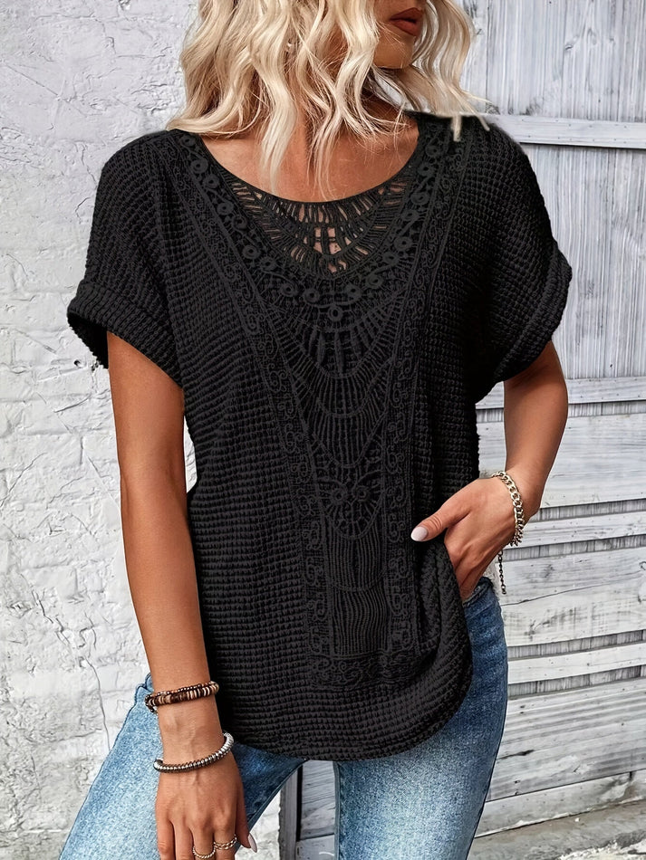 Blouse en Dentelle Femme Noela – Élégante Blouse Féminine avec Design en Dentelle Luxe & Coupe Confortable