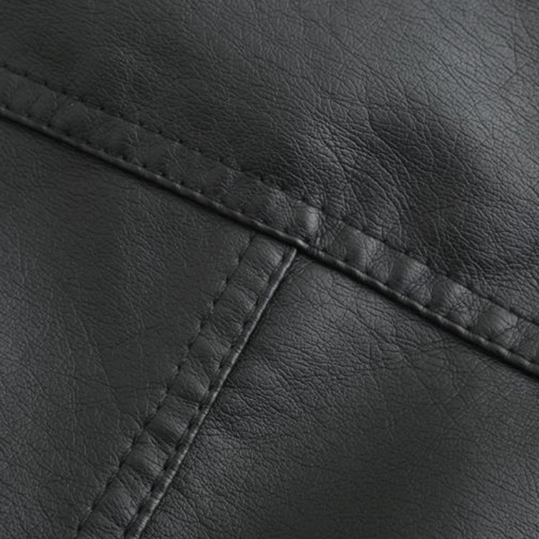 Janiyah Giacca Donna in Pelle – Collo Alto Chic, Cerniere & Stile Moderno Elegante