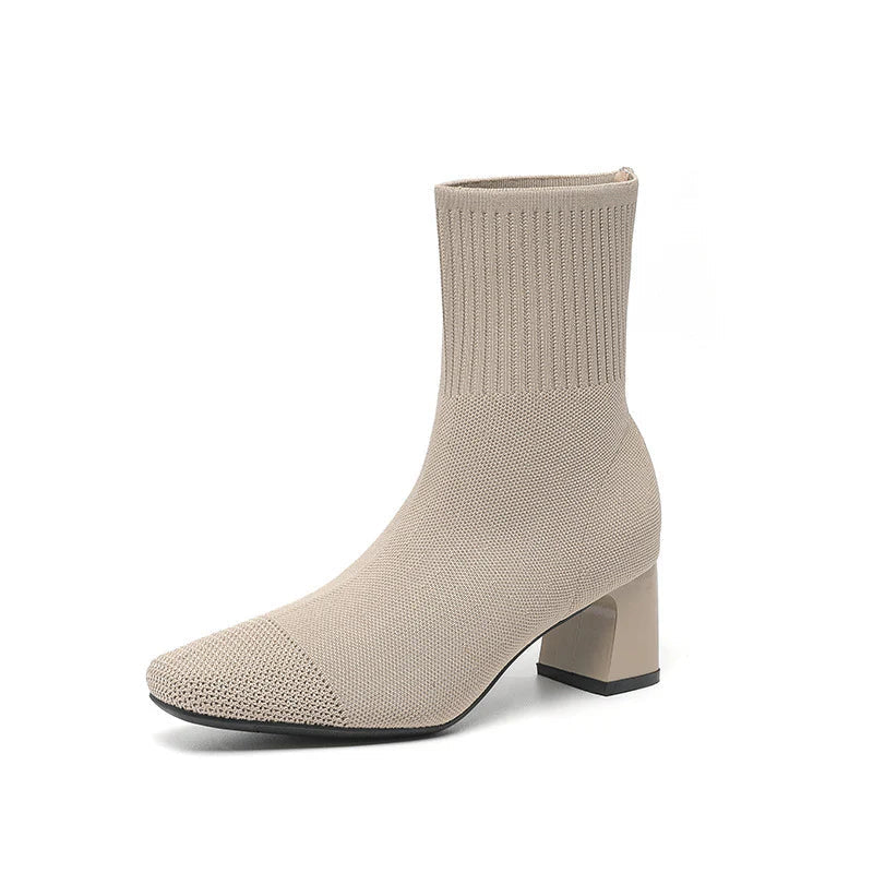 Adele Bottes Femme – Bottes Tricotées Élégantes & Confortables pour Look Chic au Quotidien