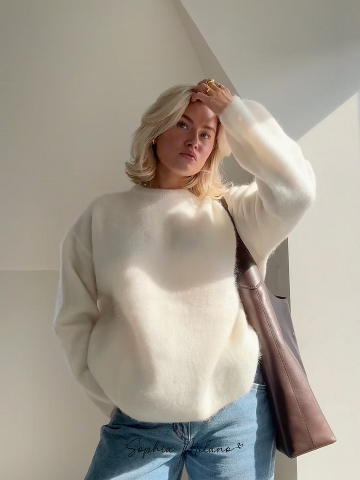 Aurora Pull Femme Luxe en Mohair – Oversize, Doux et Élégant pour Toutes Occasions