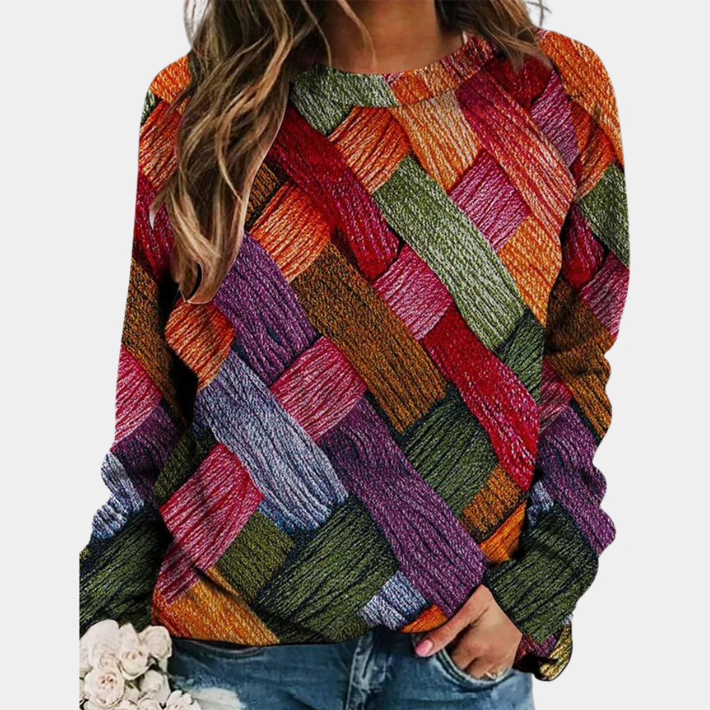 Karina Pull Femme – Pull en Maille Coloré, Style Décontracté & Confort Tendance