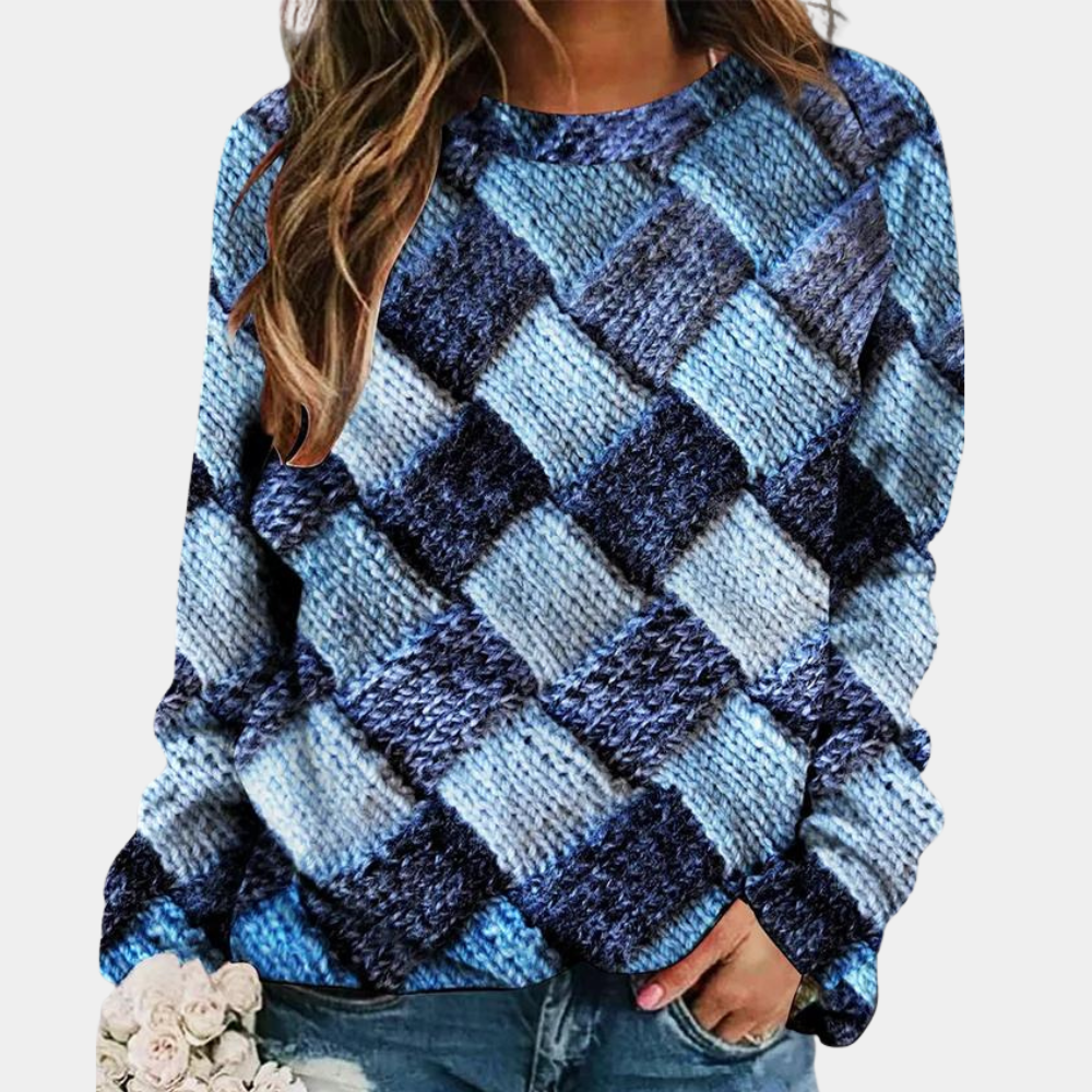 Karina Pull Femme – Pull en Maille Coloré, Style Décontracté & Confort Tendance